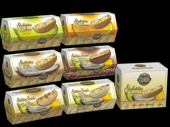 Goldpack , caja de galletas de limón